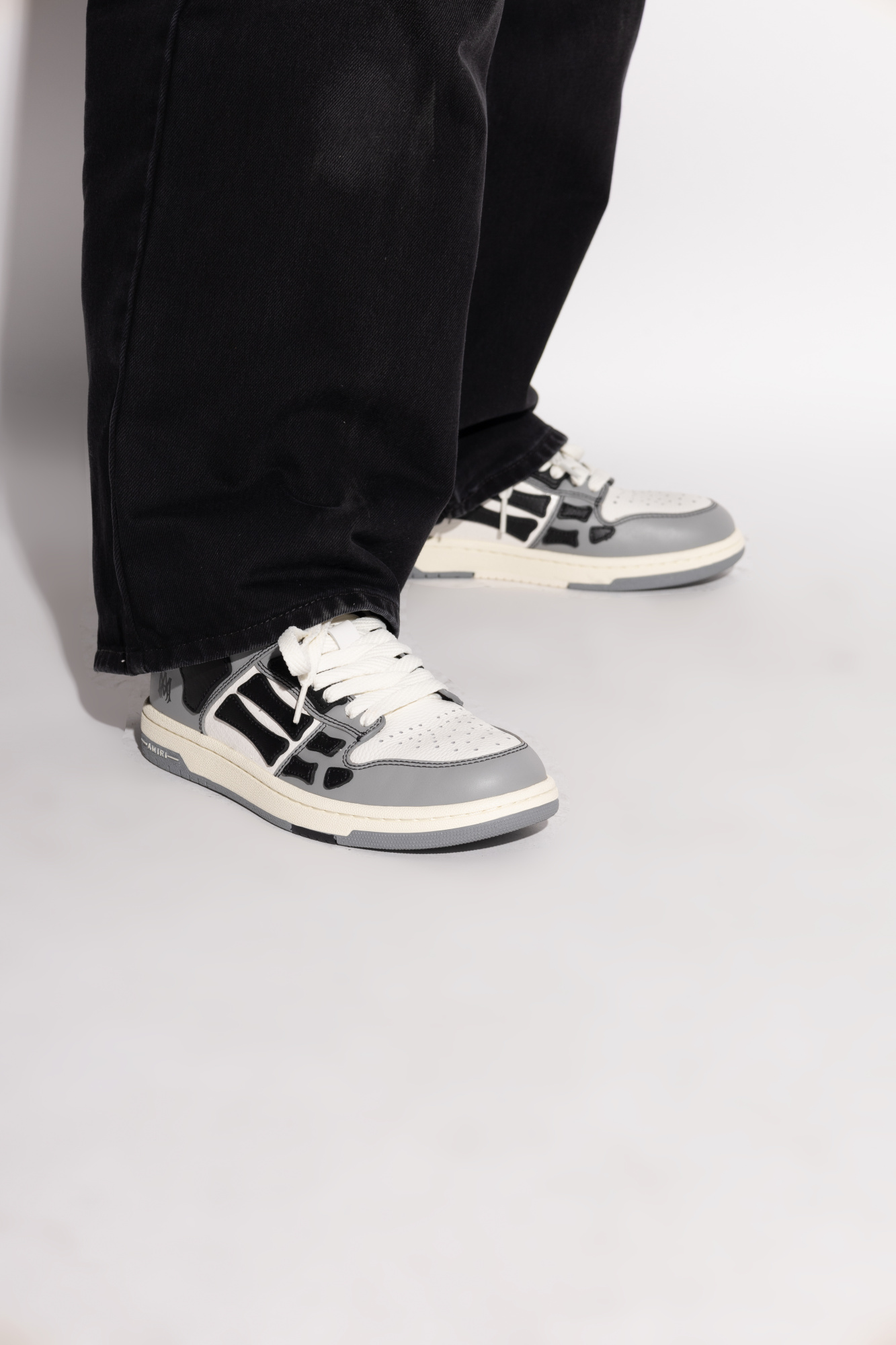 スニーカー AMIRI SNEAKER (AWFOSR1062) Amiri Varsity Skel - Women's Sneakers - Grey - AWFOSR1062